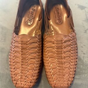 Sunsteps Men's Tan Woven Slip-On Loafers